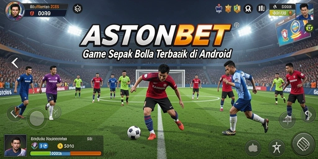 Tangkapan layar menunjukkan aksi mendebarkan di lapangan sepak bola.