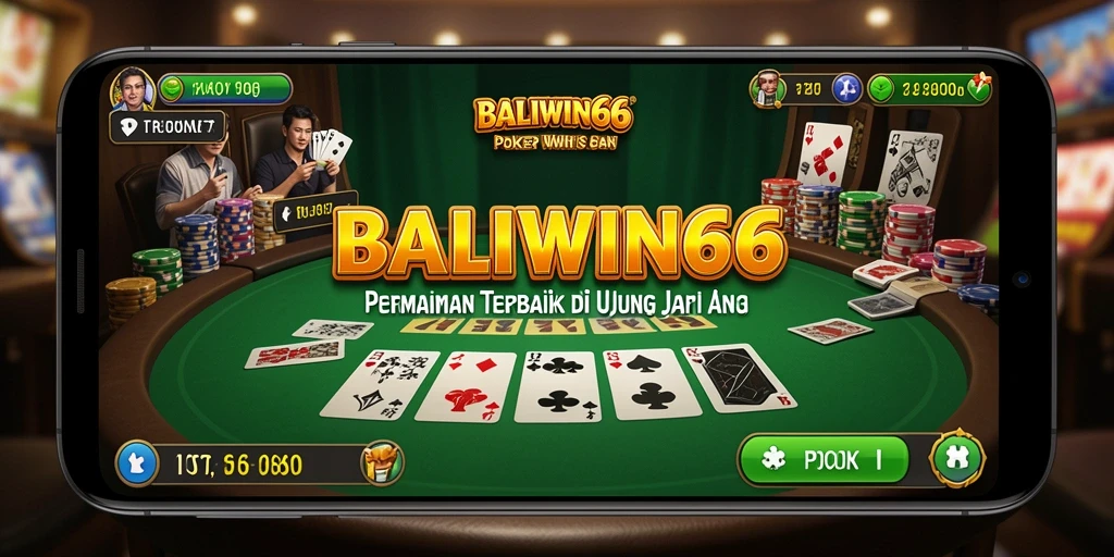 Gameplay BALIWIN66 yang menarik dengan tampilan meja poker.