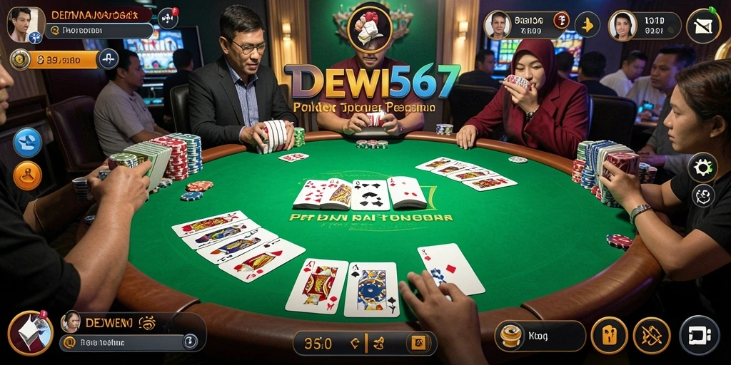 Tampilan gameplay menarik dalam aplikasi DEWI567 yang mendebarkan.