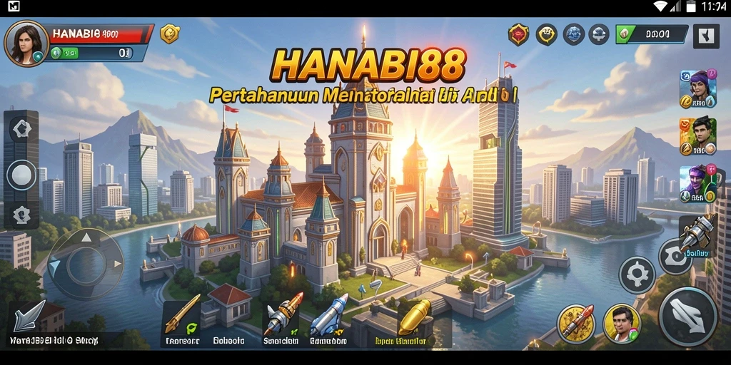 Tampilan menarik sekali dari gameplay Tower Defense HANABI88.
