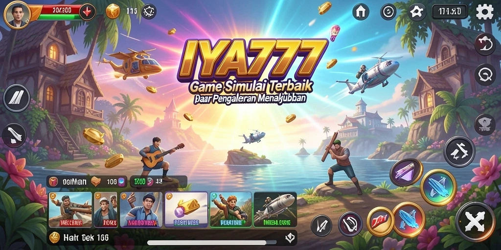 Tampilan gameplay simulasi yang menarik di IYA777.