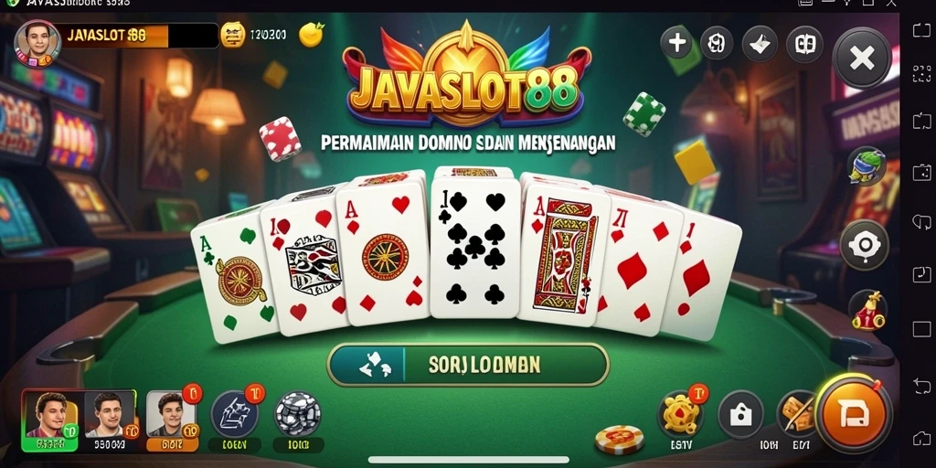Tampilan gameplay seru di JAVASLOT88 dengan pengalaman Domino yang mendebarkan.