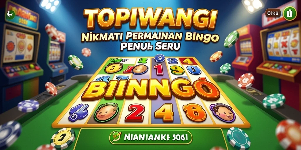 Screenshot utama game TOPIWANGI menampilkan gameplay Bingo yang seru dan menantang.